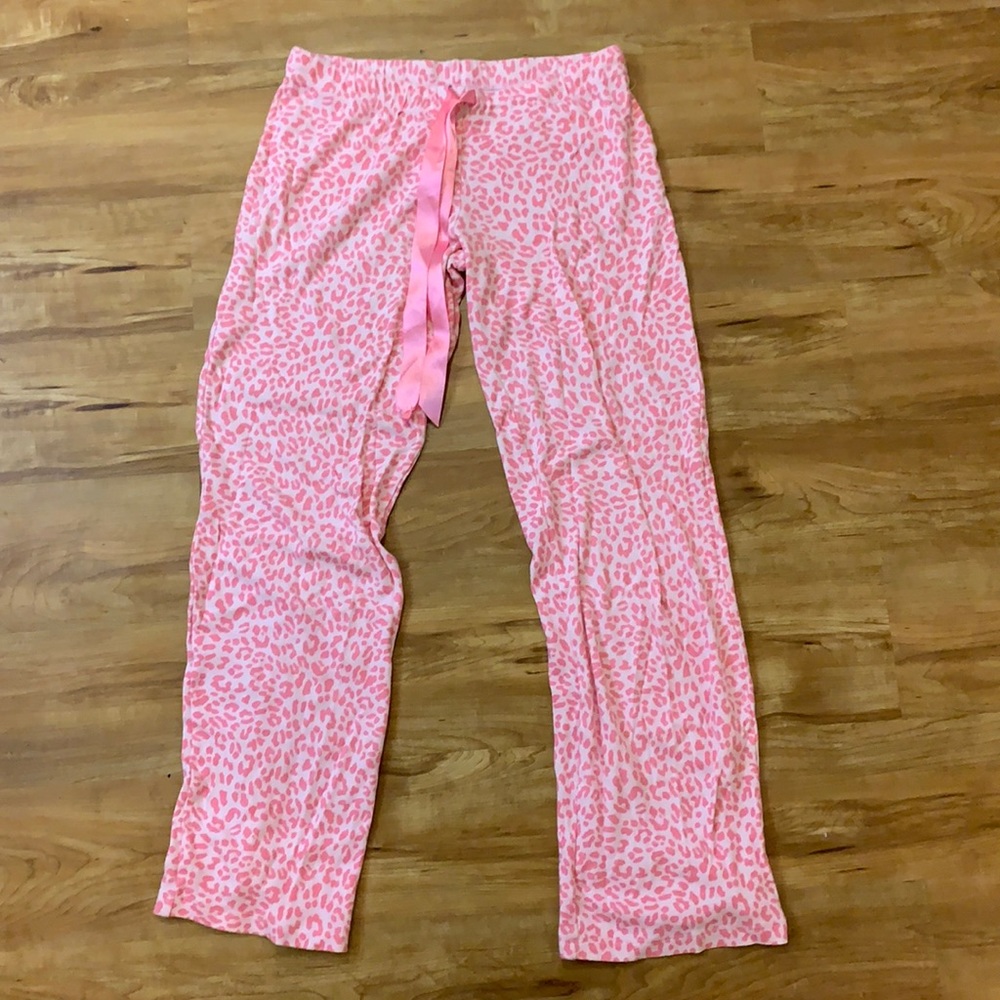 Pink Leopard Pajama Bottoms